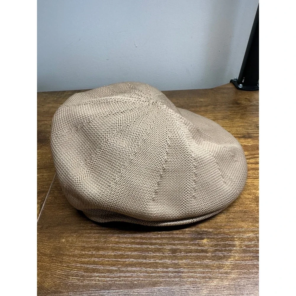 Broner Mens Tan Knit Ivy‎ Cap Flat Cap Newsboy Hat Beige Size Small RN 41517